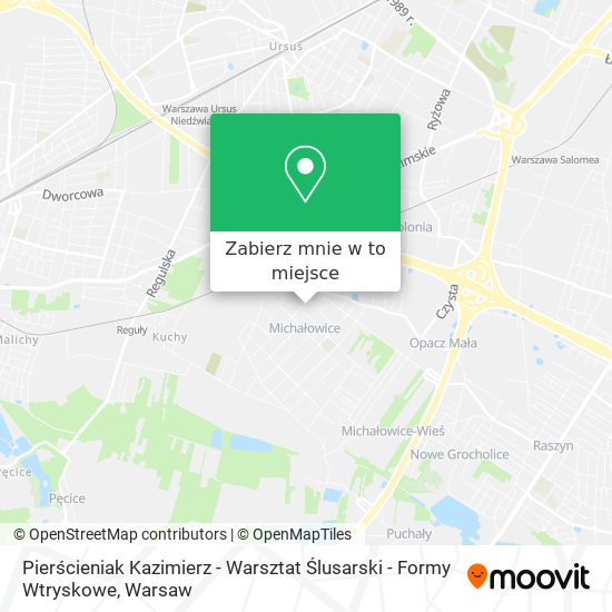 Mapa Pierścieniak Kazimierz - Warsztat Ślusarski - Formy Wtryskowe