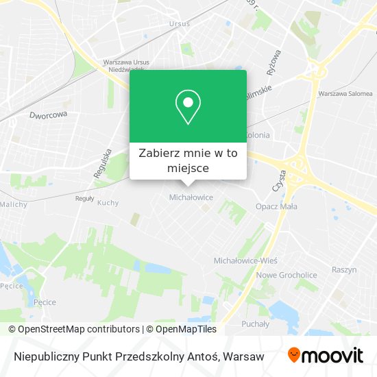 Mapa Niepubliczny Punkt Przedszkolny Antoś