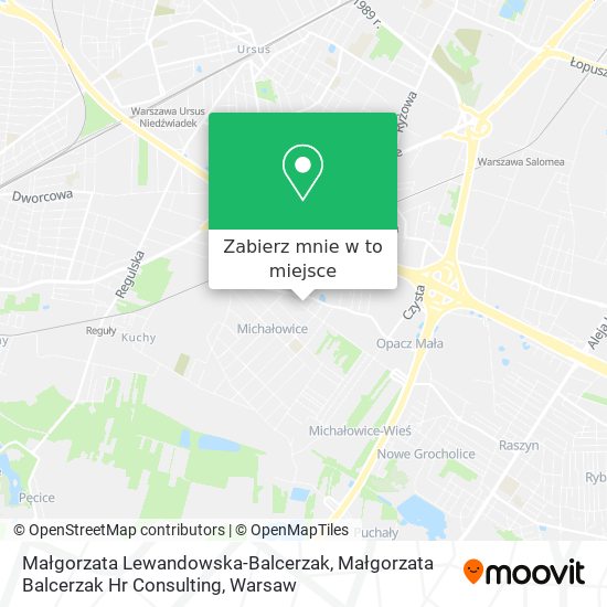 Mapa Małgorzata Lewandowska-Balcerzak, Małgorzata Balcerzak Hr Consulting