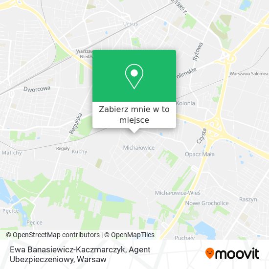 Mapa Ewa Banasiewicz-Kaczmarczyk, Agent Ubezpieczeniowy