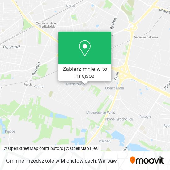 Mapa Gminne Przedszkole w Michałowicach