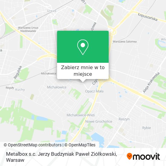 Mapa Metalbox s.c. Jerzy Budzyniak Paweł Ziółkowski