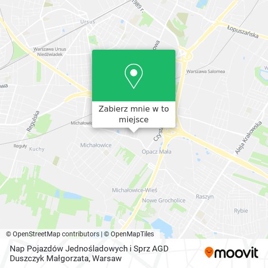 Mapa Nap Pojazdów Jednośladowych i Sprz AGD Duszczyk Małgorzata