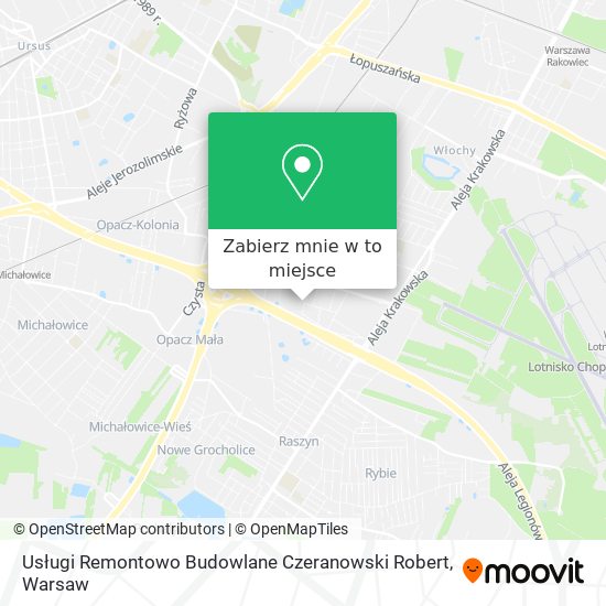 Mapa Usługi Remontowo Budowlane Czeranowski Robert
