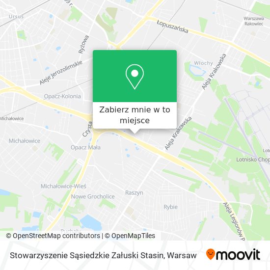 Mapa Stowarzyszenie Sąsiedzkie Załuski Stasin