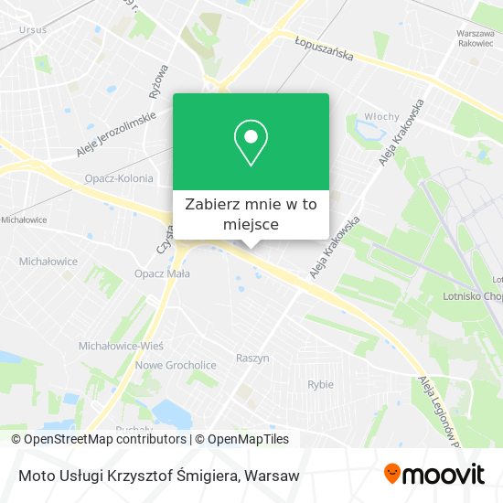 Mapa Moto Usługi Krzysztof Śmigiera