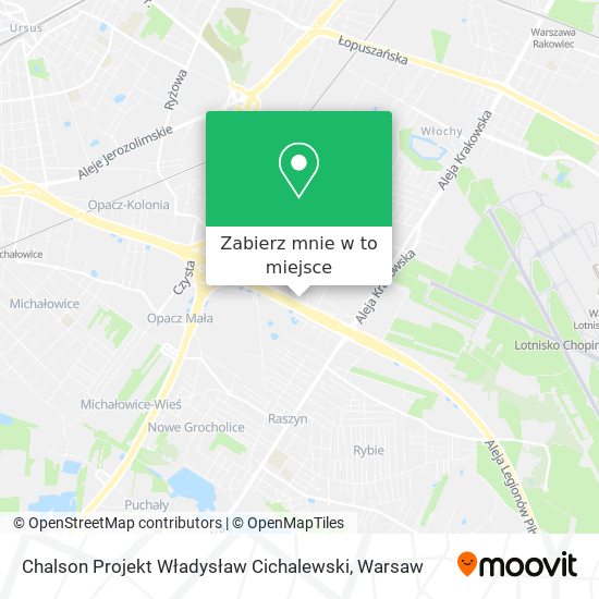 Mapa Chalson Projekt Władysław Cichalewski