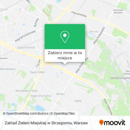 Mapa Zakład Zieleni Miejskiej w Strzegomiu