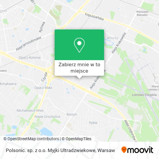 Mapa Polsonic. sp. z o.o. Myjki Ultradzwiekowe