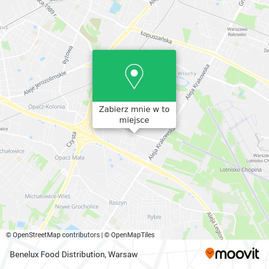 Mapa Benelux Food Distribution