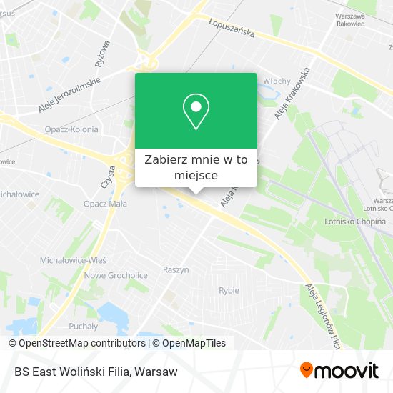 Mapa BS East Woliński Filia