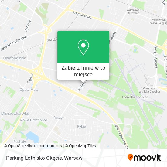 Mapa Parking Lotnisko Okęcie