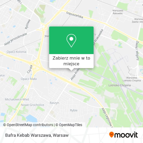 Mapa Bafra Kebab Warszawa