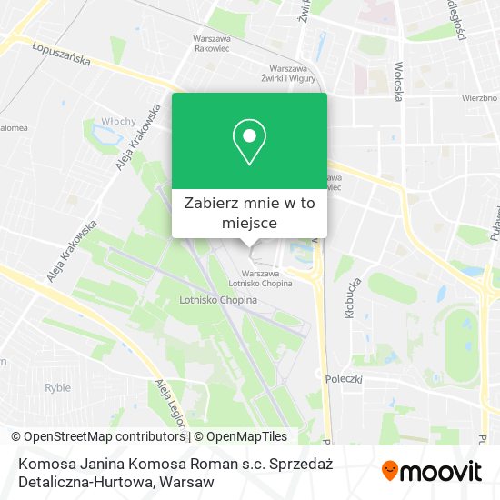 Mapa Komosa Janina Komosa Roman s.c. Sprzedaż Detaliczna-Hurtowa