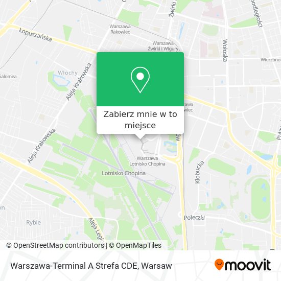 Mapa Warszawa-Terminal A Strefa CDE