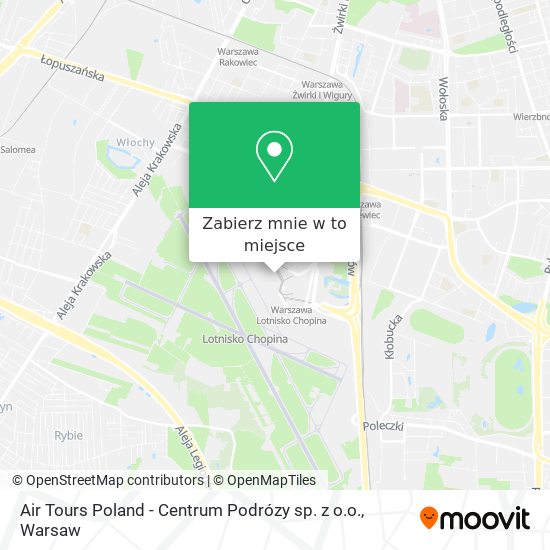 Mapa Air Tours Poland - Centrum Podrózy sp. z o.o.