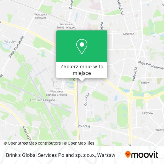 Mapa Brink's Global Services Poland sp. z o.o.