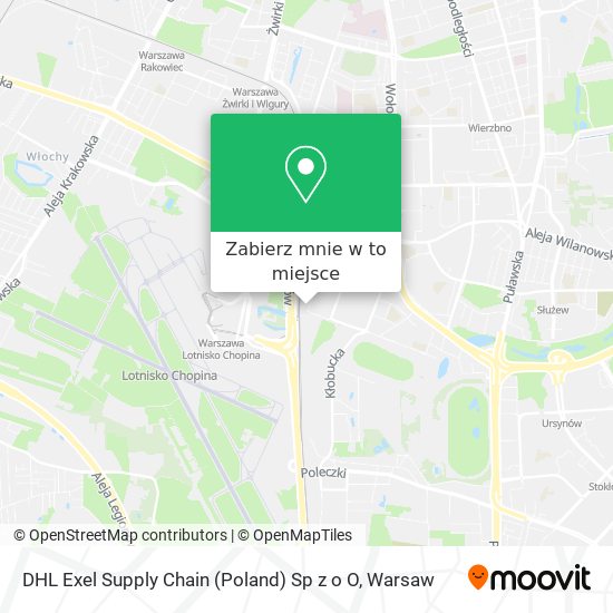 Mapa DHL Exel Supply Chain (Poland) Sp z o O