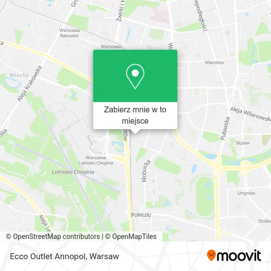 Mapa Ecco Outlet Annopol