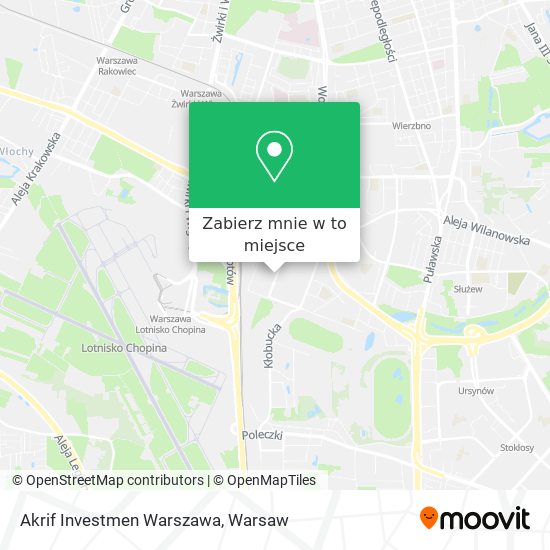 Mapa Akrif Investmen Warszawa