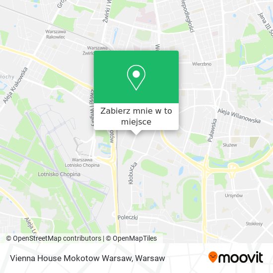 Mapa Vienna House Mokotow Warsaw