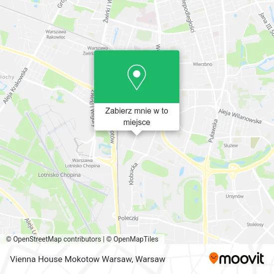 Mapa Vienna House Mokotow Warsaw