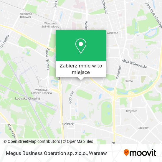 Mapa Megus Business Operation sp. z o.o.