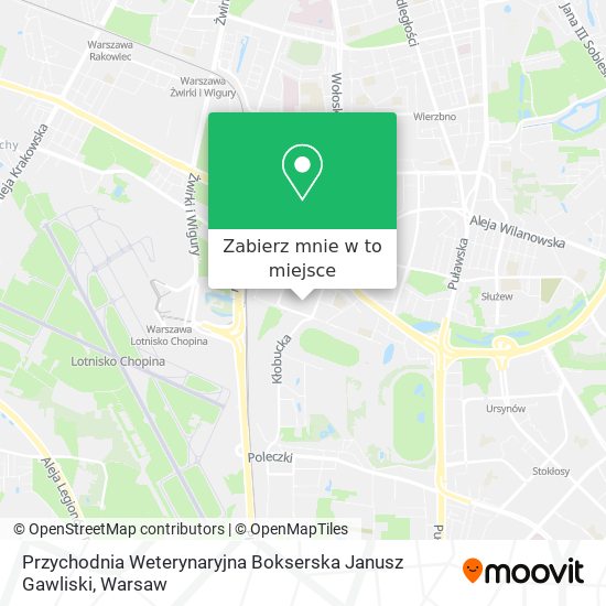 Mapa Przychodnia Weterynaryjna Bokserska Janusz Gawliski