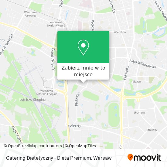 Mapa Catering Dietetyczny - Dieta Premium