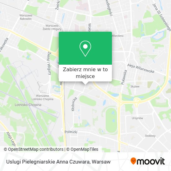 Mapa Uslugi Pielegniarskie Anna Czuwara