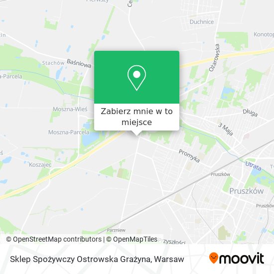 Mapa Sklep Spożywczy Ostrowska Grażyna