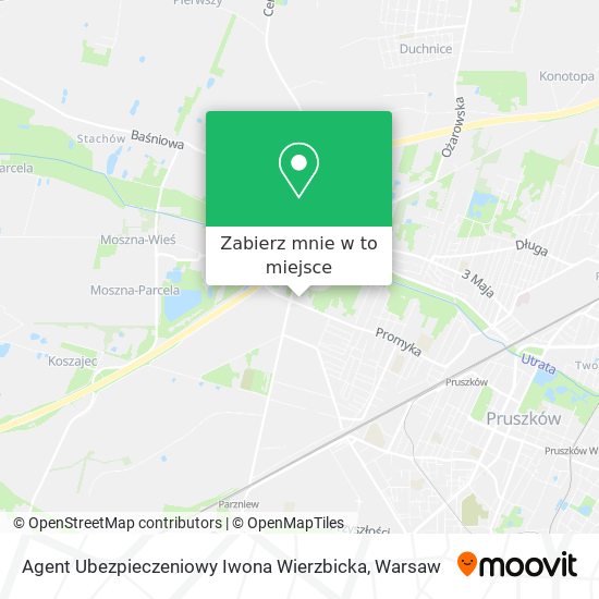 Mapa Agent Ubezpieczeniowy Iwona Wierzbicka