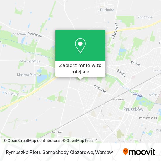 Mapa Rymuszka Piotr. Samochody Ciężarowe