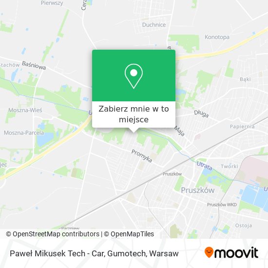 Mapa Paweł Mikusek Tech - Car, Gumotech