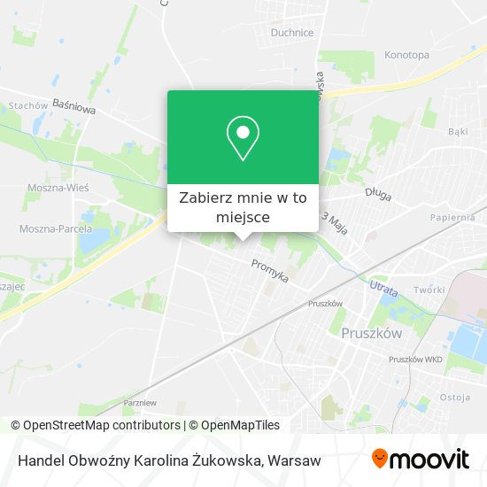 Mapa Handel Obwoźny Karolina Żukowska