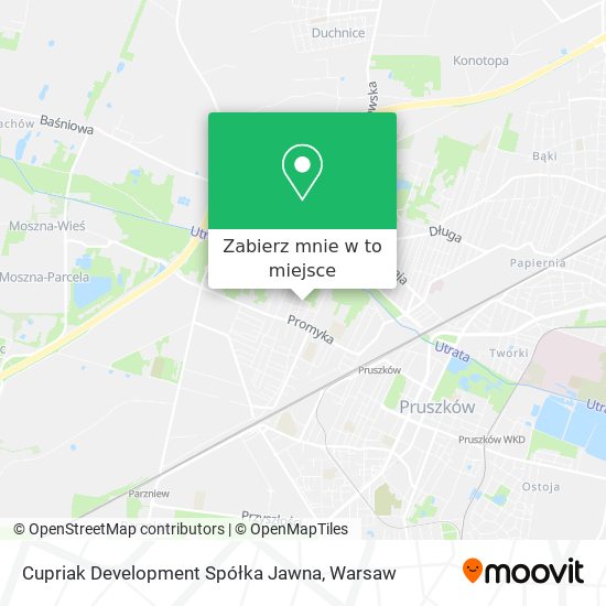 Mapa Cupriak Development Spółka Jawna