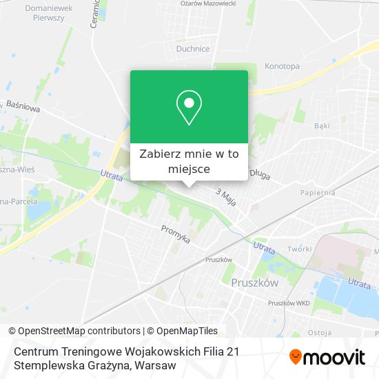 Mapa Centrum Treningowe Wojakowskich Filia 21 Stemplewska Grażyna