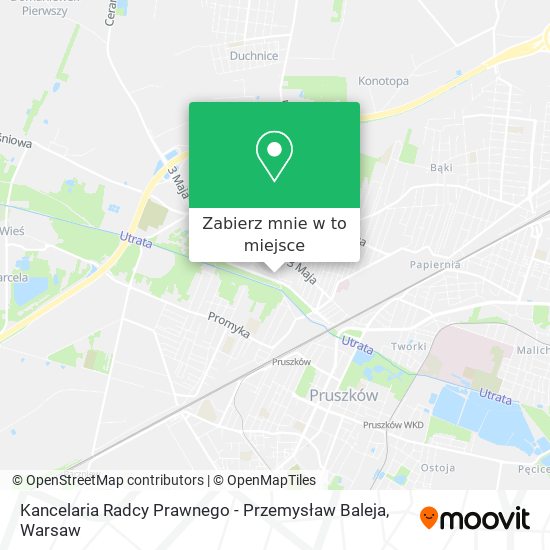 Mapa Kancelaria Radcy Prawnego - Przemysław Baleja