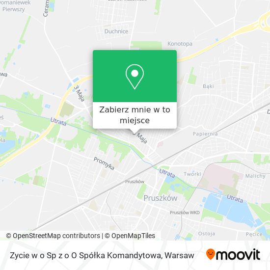 Mapa Zycie w o Sp z o O Spółka Komandytowa