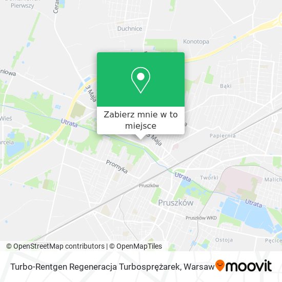 Mapa Turbo-Rentgen Regeneracja Turbosprężarek