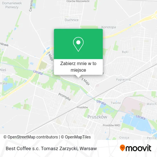 Mapa Best Coffee s.c. Tomasz Zarzycki