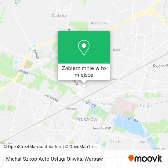 Mapa Michał Szkop Auto Usługi Oliwka