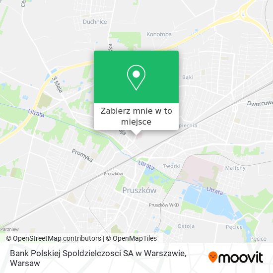 Mapa Bank Polskiej Spoldzielczosci SA w Warszawie