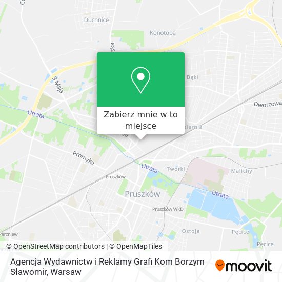 Mapa Agencja Wydawnictw i Reklamy Grafi Kom Borzym Sławomir