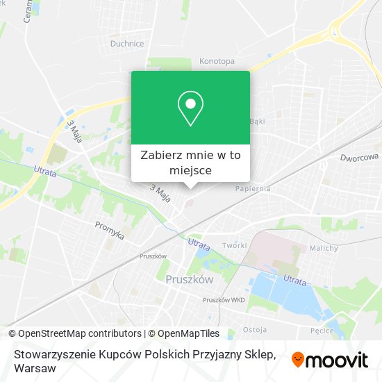 Mapa Stowarzyszenie Kupców Polskich Przyjazny Sklep