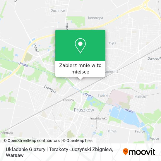 Mapa Układanie Glazury i Terakoty Łuczyński Zbigniew