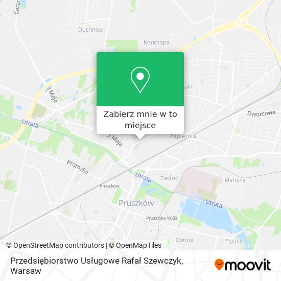 Mapa Przedsiębiorstwo Usługowe Rafał Szewczyk