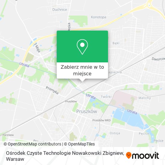 Mapa Ośrodek Czyste Technologie Nowakowski Zbigniew