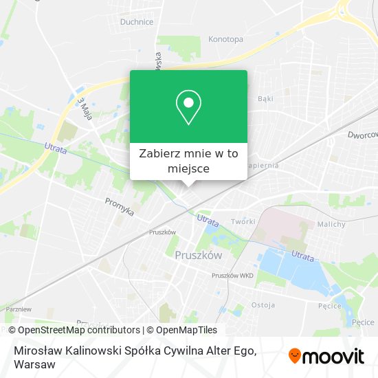 Mapa Mirosław Kalinowski Spółka Cywilna Alter Ego