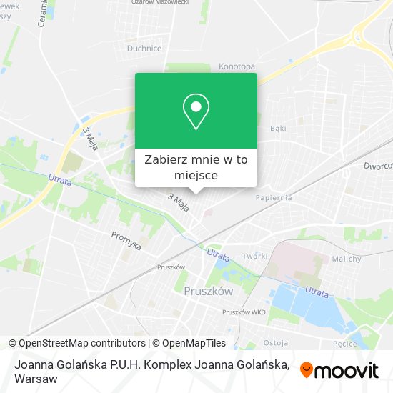 Mapa Joanna Golańska P.U.H. Komplex Joanna Golańska